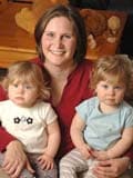 Karen Dennis and twins